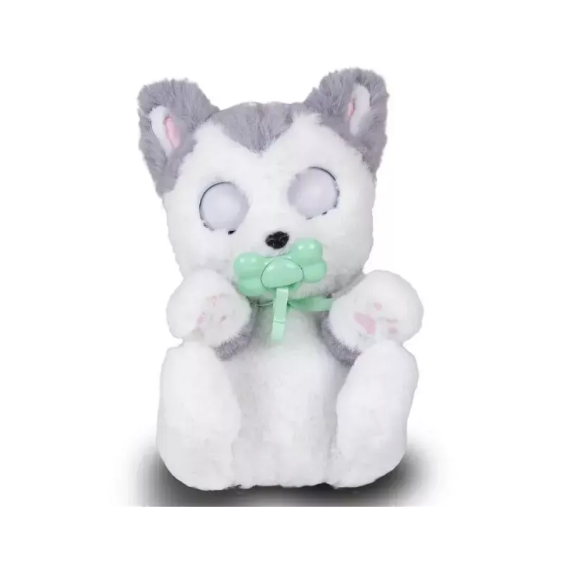 Mascote interativo de peluche Epee Psytulaski cão Husky — peluche interativo com sons e movimento