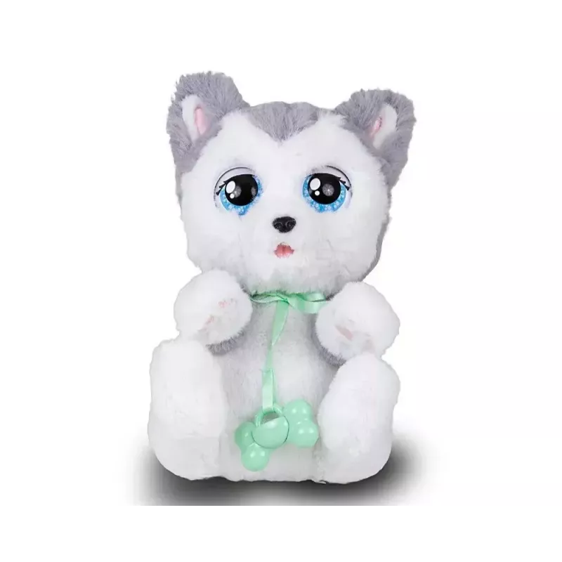 Mascote interativo de peluche Epee Psytulaski cão Husky — peluche interativo com sons e movimento