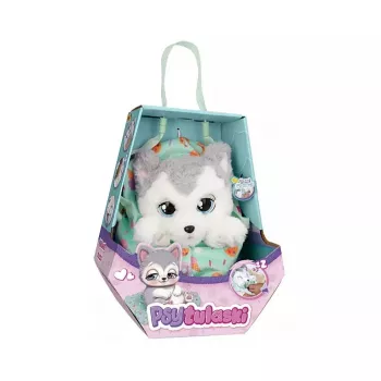 Mascote interativo de peluche Epee Psytulaski cão Husky — peluche interativo com sons e movimento