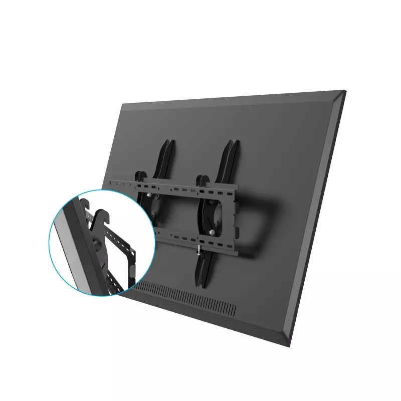 StarTech.com suporte de parede para TV de ecrã plano – inclinável, 81,3 cm (32 polegadas), 190,5 cm (75 polegadas), 75 x 75 mm, 600 x 400 mm, -15 – 15°, preto