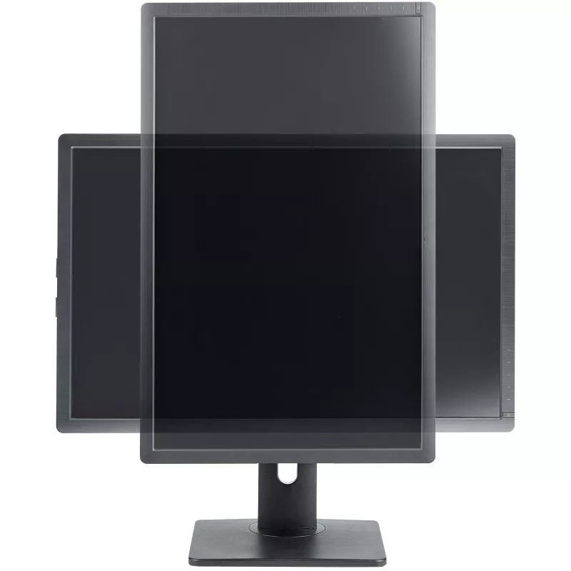 StarTech.com suporte de monitor individual de pé – suporte de monitor com altura ajustável – para monitores VESA até 32 polegadas (7 kg) – suporte de monitor ergonómico para secretária – inclinável/rotativo/giratório