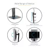 StarTech.com suporte de monitor individual de pé – suporte de monitor com altura ajustável – para monitores VESA até 32 polegadas (7 kg) – suporte de monitor ergonómico para secretária – inclinável/rotativo/giratório