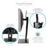 StarTech.com suporte de monitor individual de pé – suporte de monitor com altura ajustável – para monitores VESA até 32 polegadas (7 kg) – suporte de monitor ergonómico para secretária – inclinável/rotativo/giratório