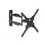 StarTech.com FPWARTB1M suporte de parede para TV totalmente articulado, braço articulado, para ecrãs VESA de 32-55 polegadas, até 35 kg (77 lb), rotação +90/-90, aço, preto