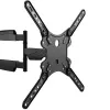StarTech.com FPWARTB1M suporte de parede para TV totalmente articulado, braço articulado, para ecrãs VESA de 32-55 polegadas, até 35 kg (77 lb), rotação +90/-90, aço, preto