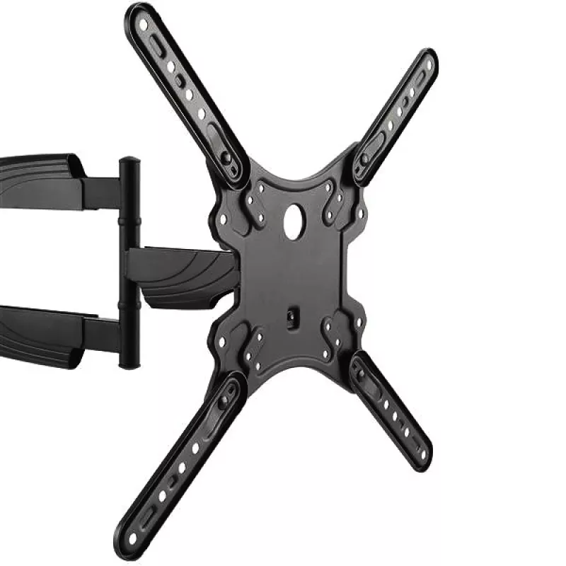 StarTech.com FPWARTB1M suporte de parede para TV totalmente articulado, braço articulado, para ecrãs VESA de 32-55 polegadas, até 35 kg (77 lb), rotação +90/-90, aço, preto