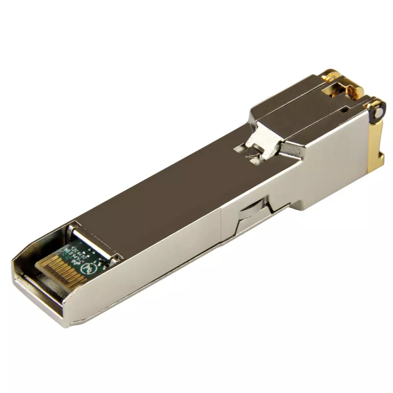 StarTech.com módulo transceptor SFP compatível com Cisco GLC-T - 1000BASE-T~Módulo SFP compatível com Cisco GLC-T - 1000BASE-T - SFP para RJ45 Cat6/Cat5e - 1GE Gigabit Ethernet SFP - RJ-45 100m - Cisco Firepower, ASR920, IE2000