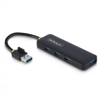 Hub USB-A de 4 portas StarTech.com, 5 Gbit/s, alimentado por bus, mini hub USB de viagem compacto, splitter USB 3.0 multiporta, hub USB portátil, proteção contra sobretensão (OCP)