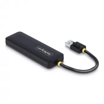 Hub USB-A de 4 portas StarTech.com, 5 Gbit/s, alimentado por bus, mini hub USB de viagem compacto, splitter USB 3.0 multiporta, hub USB portátil, proteção contra sobretensão (OCP)