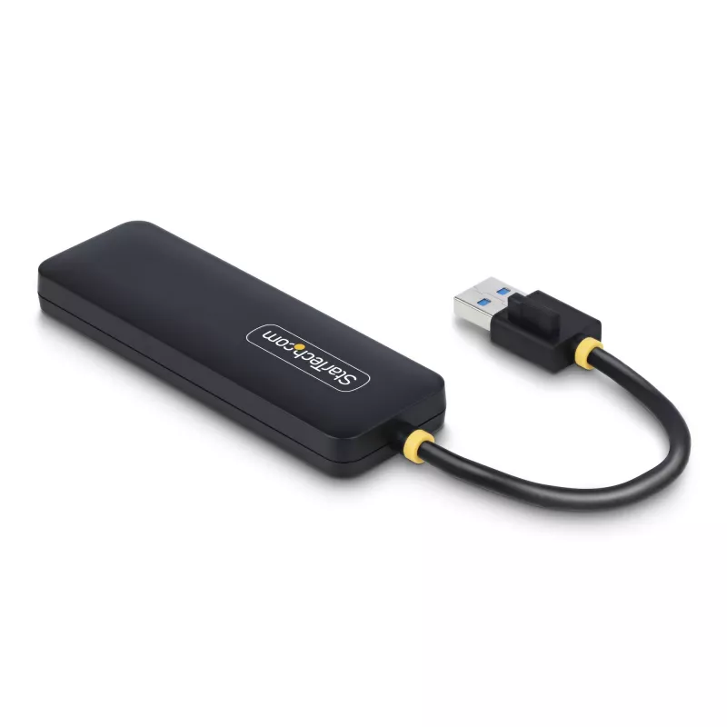 Hub USB-A de 4 portas StarTech.com, 5 Gbit/s, alimentado por bus, mini hub USB de viagem compacto, splitter USB 3.0 multiporta, hub USB portátil, proteção contra sobretensão (OCP)