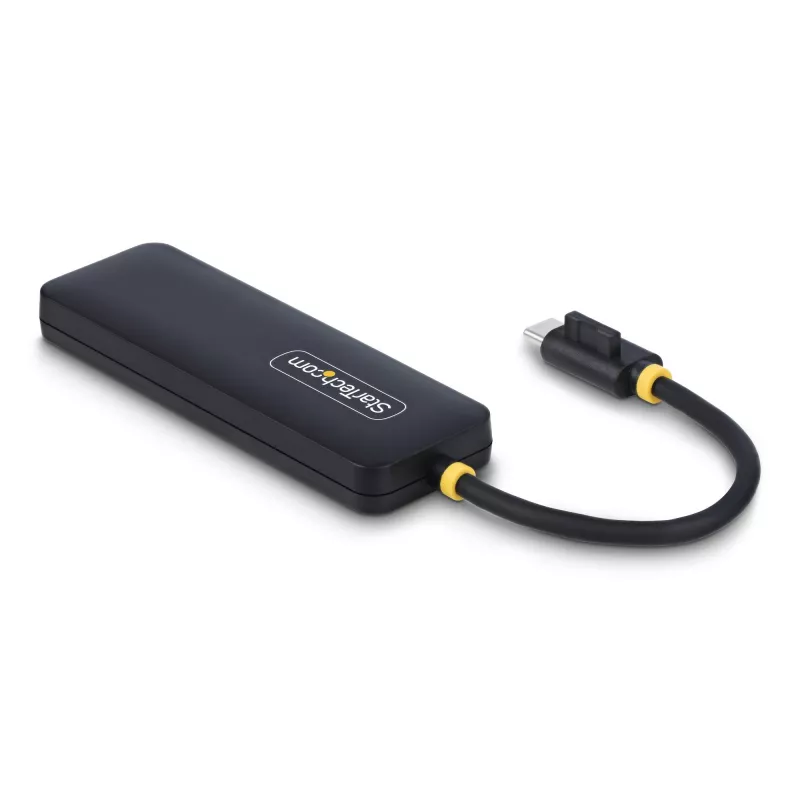 Hub USB-C de 4 portas StarTech.com, 5 Gbit/s, USB-C para 4x USB-A, alimentado por bus, mini hub de viagem compacto, splitter USB 3.0 multiporta, hub portátil, proteção contra sobretensão