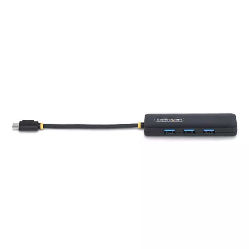 Hub USB-C de 4 portas StarTech.com, 5 Gbit/s, USB-C para 4x USB-A, alimentado por bus, mini hub de viagem compacto, splitter USB 3.0 multiporta, hub portátil, proteção contra sobretensão