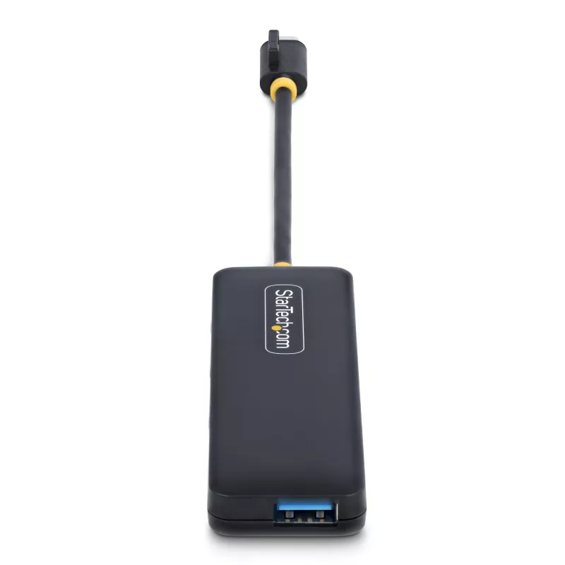 Hub USB-C de 4 portas StarTech.com, 5 Gbit/s, USB-C para 4x USB-A, alimentado por bus, mini hub de viagem compacto, splitter USB 3.0 multiporta, hub portátil, proteção contra sobretensão