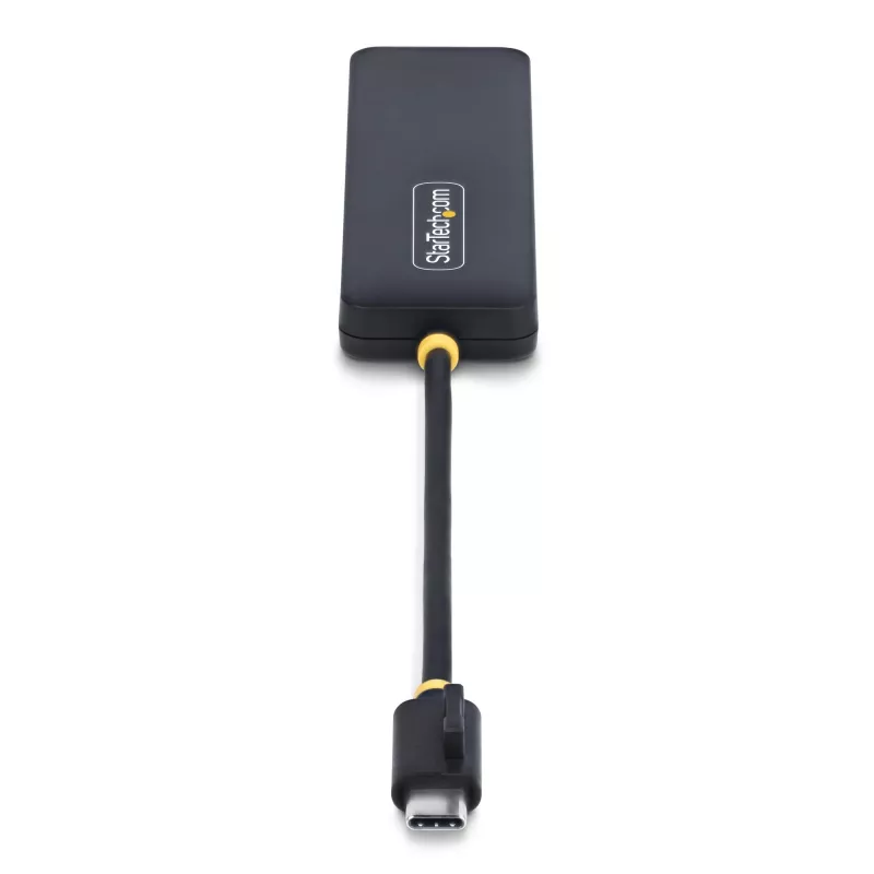 Hub USB-C de 4 portas StarTech.com, 5 Gbit/s, USB-C para 4x USB-A, alimentado por bus, mini hub de viagem compacto, splitter USB 3.0 multiporta, hub portátil, proteção contra sobretensão