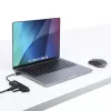 Hub USB-C de 4 portas StarTech.com, 5 Gbit/s, USB-C para 4x USB-A, alimentado por bus, mini hub de viagem compacto, splitter USB 3.0 multiporta, hub portátil, proteção contra sobretensão