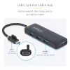 Hub USB-C de 4 portas StarTech.com, 5 Gbit/s, USB-C para 4x USB-A, alimentado por bus, mini hub de viagem compacto, splitter USB 3.0 multiporta, hub portátil, proteção contra sobretensão