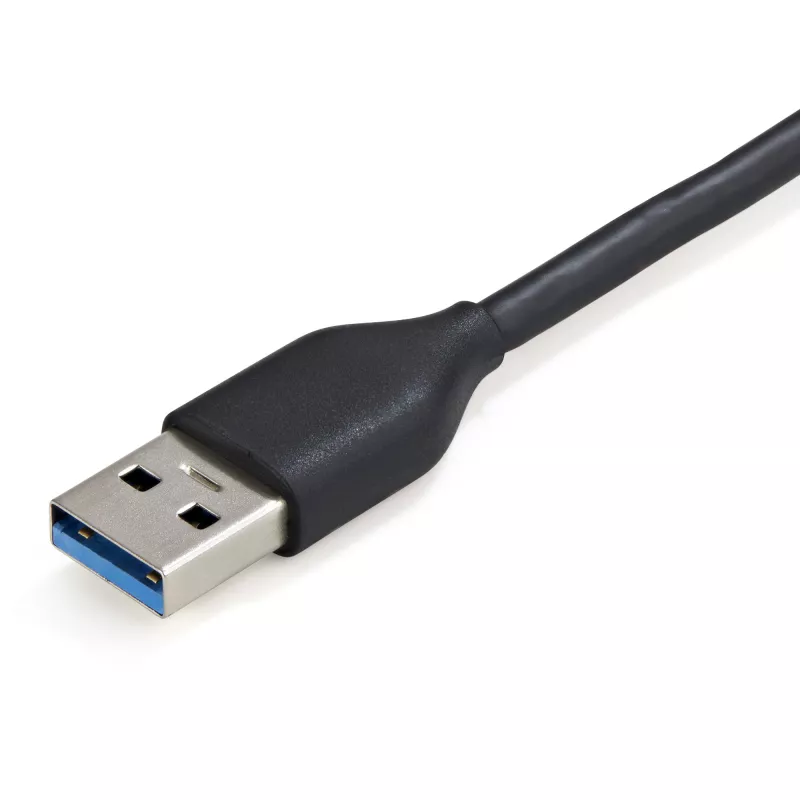 StarTech.com Hub USB 3.0 de 4 portas - USB-A para 4x USB-A - Hub USB 3.1 Gen 1 Tipo A portátil SuperSpeed 5Gbps - alimentado por barramento USB - Hub USB para portátil/computador de secretária com cabo longo de 28 cm e gestão de cabos~Hub USB 3.0 de 4 portas - USB-A para 4x USB-A - Hub USB 3.2 Gen 1 Tipo A portátil SuperSpeed 5Gbps - alimentado por barramento USB - Hub USB para