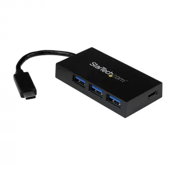 Hub USB-C de 4 portas StarTech.com - USB-C para 1x USB-C e 3x USB-A - Hub USB 3.0~Hub USB-C de 4 portas - USB-C para 1x USB-C e 3x USB-A - Hub USB 3.0 - 5 Gbit/s