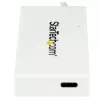 StarTech.com HB30C3A1CFBW hub USB-C de 4 portas, 1x USB-C + 3x USB-A, USB 3.0 SuperSpeed 5Gbps, portátil, branco