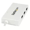StarTech.com HB30C3A1CFBW hub USB-C de 4 portas, 1x USB-C + 3x USB-A, USB 3.0 SuperSpeed 5Gbps, portátil, branco