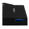 StarTech.com Hub USB C de 4 portas - Hub USB Type-C com 4x portas USB-A (USB 3.0/3.1 Gen 1 SuperSpeed 5 Gbit/s) - alimentação por barramento USB ou autoalimentado - Hub de carregamento portátil USB-C para USB-A BC 1.2 com transformador~Hub USB C de 4 portas - Hub USB Type-C com 4x portas USB-A Hub USB 3.0 (5 Gbit/s) - alimentação por barramento USB ou autoalimentado - Hub de carregamento portátil