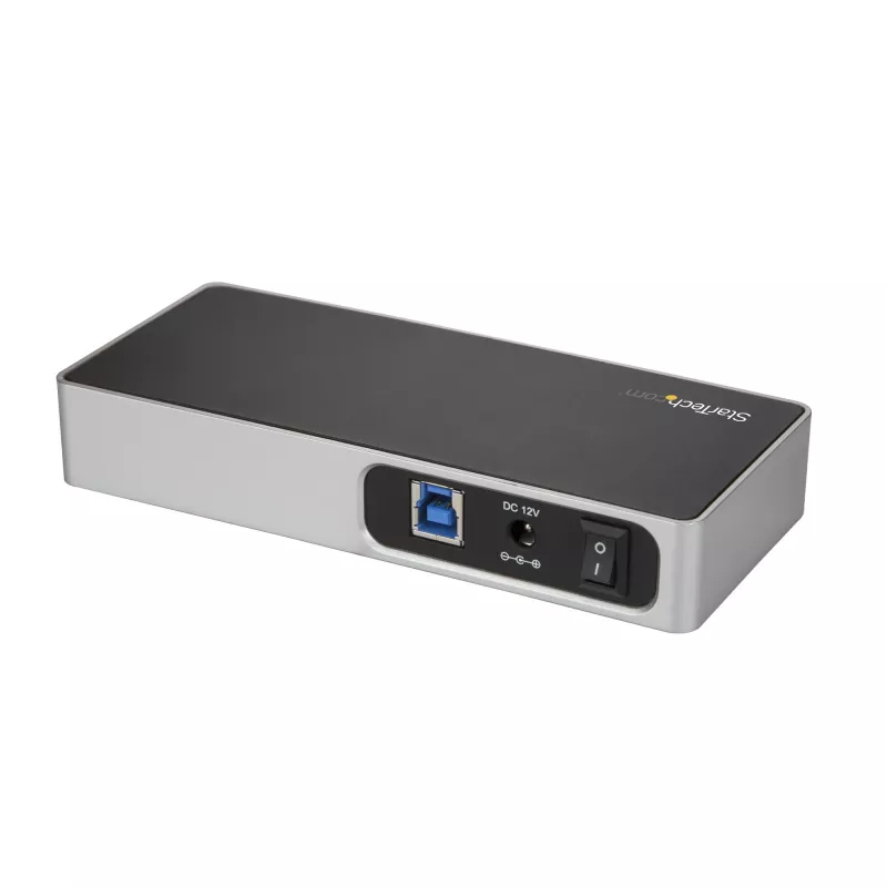 StarTech.com HB30C5A2CSC hub USB-C de 7 portas, de USB-C para 5x USB-A + 2x USB-C, USB 3.0, porta de carregamento rápido, alimentado