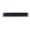 StarTech.com HB30C5A2CSC hub USB-C de 7 portas, de USB-C para 5x USB-A + 2x USB-C, USB 3.0, porta de carregamento rápido, alimentado
