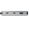 Hub USB C de 4 portas StarTech.com com 2x USB A e 2x USB C – Hub USB Type-C 3.1/3.2 Gen 2 SuperSpeed 10 Gbit/s – alimentação por bus USB – hub adaptador USB-C para USB portátil – alumínio – cabo de 25 cm (9,8 polegadas)