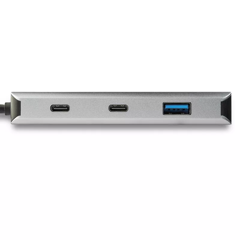 Hub USB C de 4 portas StarTech.com com 2x USB A e 2x USB C – Hub USB Type-C 3.1/3.2 Gen 2 SuperSpeed 10 Gbit/s – alimentação por bus USB – hub adaptador USB-C para USB portátil – alumínio – cabo de 25 cm (9,8 polegadas)
