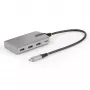 Hub USB-C de 4 portas StarTech.com com saída de vídeo USB-C DP Alt Mode 4K 60Hz - 3x USB-A, 1x USB Type-C, Power Delivery pass-through 100W, USB 3.2 10Gbps, cabo de 30cm, hub USB portátil