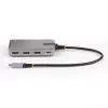 Hub USB-C de 4 portas StarTech.com com saída de vídeo USB-C DP Alt Mode 4K 60Hz - 3x USB-A, 1x USB Type-C, Power Delivery pass-through 100W, USB 3.2 10Gbps, cabo de 30cm, hub USB portátil