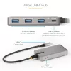 Hub USB-C de 4 portas StarTech.com com saída de vídeo USB-C DP Alt Mode 4K 60Hz - 3x USB-A, 1x USB Type-C, Power Delivery pass-through 100W, USB 3.2 10Gbps, cabo de 30cm, hub USB portátil