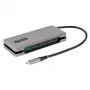 StarTech.com HB31CM1A3CB hub USB-C de 4 portas, 1x USB-A + 3x USB-C, USB 3.2 Gen 2 10 Gbps, alimentado por barramento, cabo envolvente de 25 cm (9,8 polegadas)