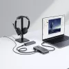StarTech.com HB31CM1A3CB hub USB-C de 4 portas, 1x USB-A + 3x USB-C, USB 3.2 Gen 2 10 Gbps, alimentado por barramento, cabo envolvente de 25 cm (9,8 polegadas)
