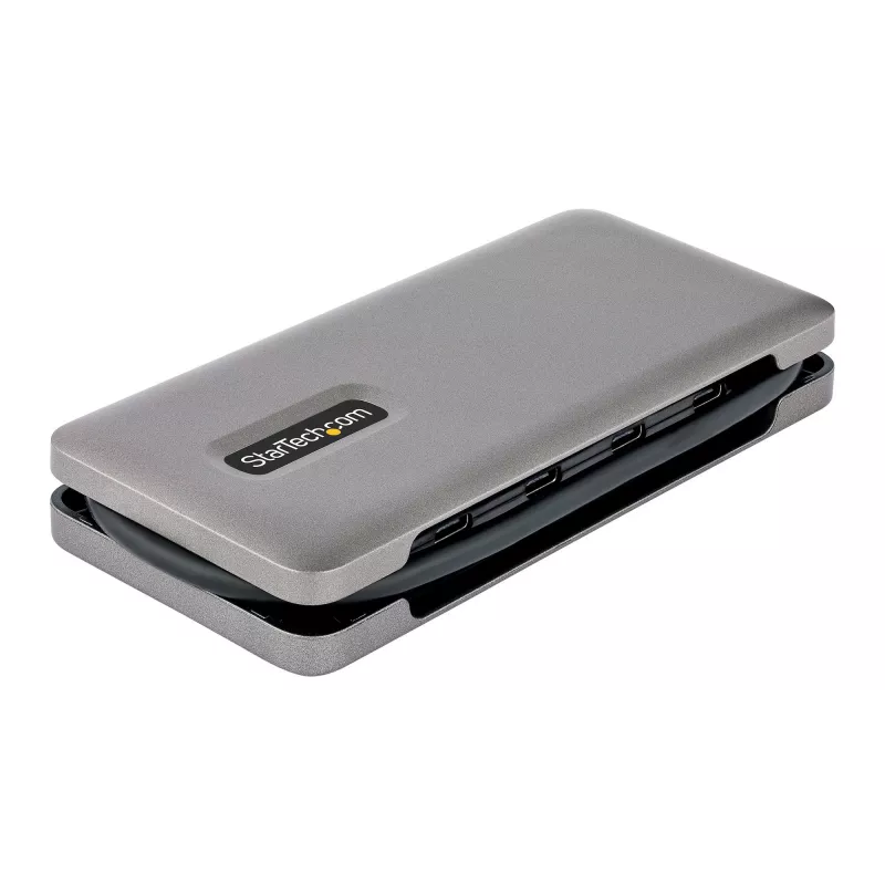 StarTech.com HB31CM4CPD3 hub USB-C de 4 portas, 4x USB-C, USB 3.2 Gen 2 10 Gbps, Power Delivery pass-through de 100 W, cabo de 25 cm (9,8 polegadas)