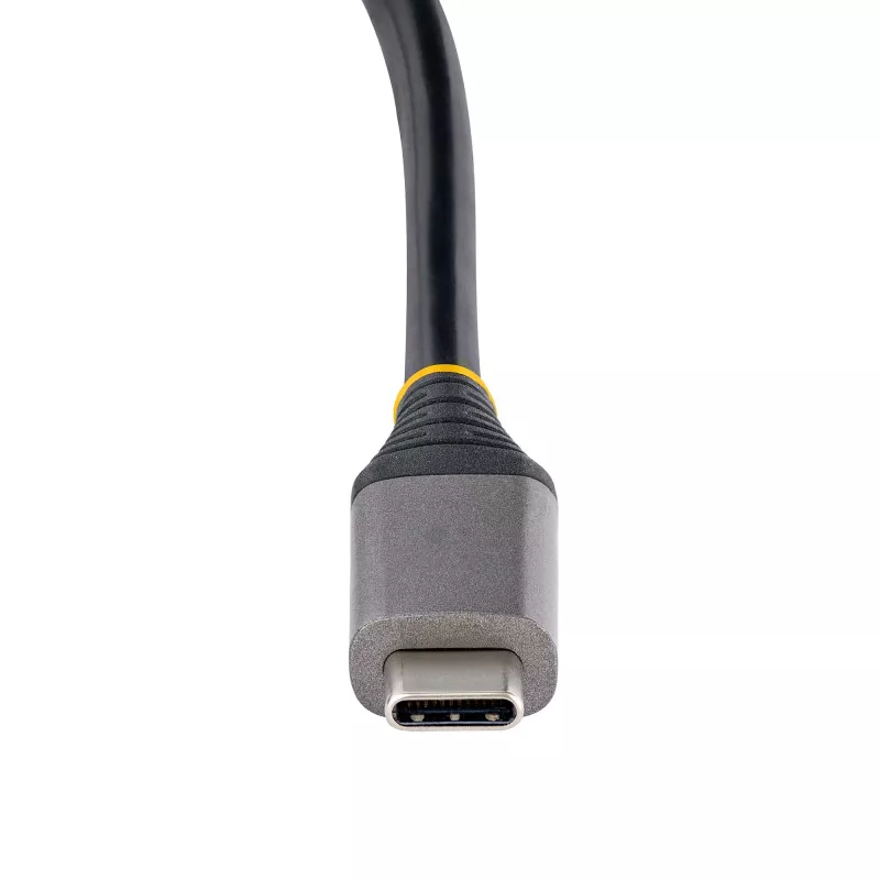 StarTech.com HB31CM4CPD3 hub USB-C de 4 portas, 4x USB-C, USB 3.2 Gen 2 10 Gbps, Power Delivery pass-through de 100 W, cabo de 25 cm (9,8 polegadas)