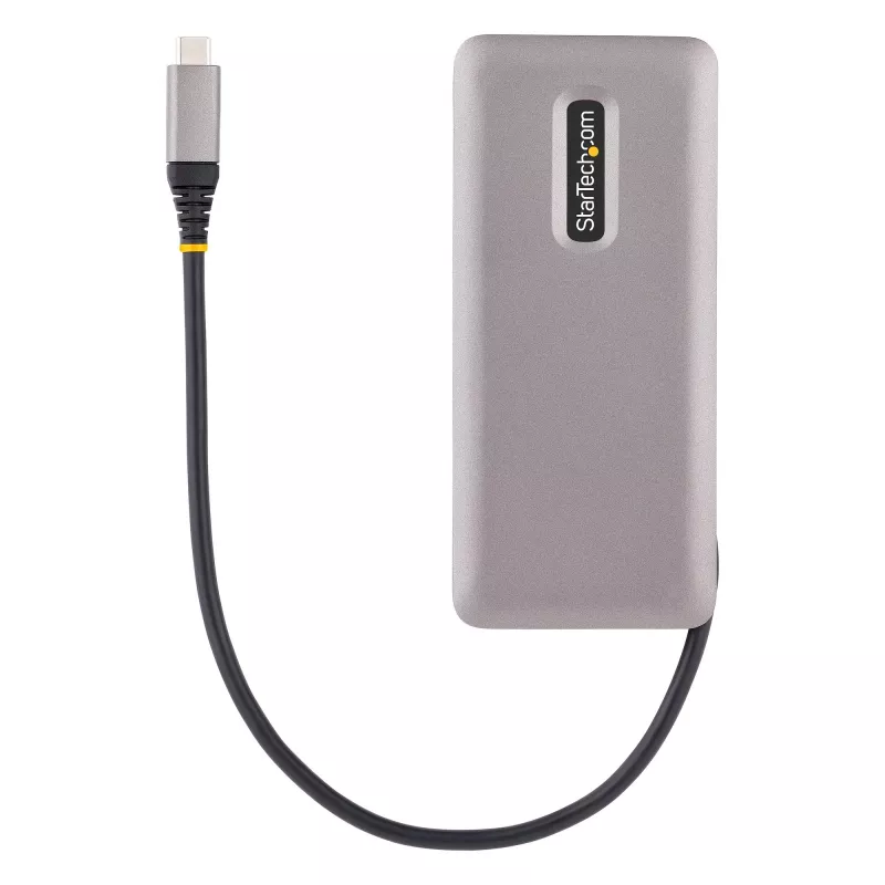 StarTech.com HB31CM4CPD3 hub USB-C de 4 portas, 4x USB-C, USB 3.2 Gen 2 10 Gbps, Power Delivery pass-through de 100 W, cabo de 25 cm (9,8 polegadas)
