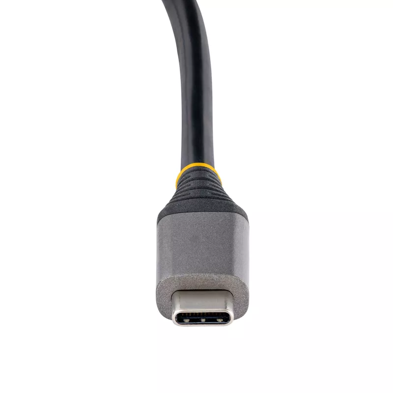 StarTech.com HB31CM4CPD3 hub USB-C de 4 portas, 4x USB-C, USB 3.2 Gen 2 10 Gbps, Power Delivery pass-through de 100 W, cabo de 25 cm (9,8 polegadas)