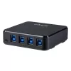 Caixa de comutação de periféricos USB 3.0 4-para-4 StarTech.com, 5 Gbit/s, Micro-USB Type-B, Preto, Plástico, CE, FCC, REACH, 0 - 40 °C