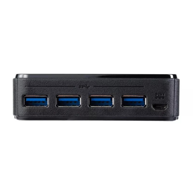 Caixa de comutação de periféricos USB 3.0 4-para-4 StarTech.com, 5 Gbit/s, Micro-USB Type-B, Preto, Plástico, CE, FCC, REACH, 0 - 40 °C