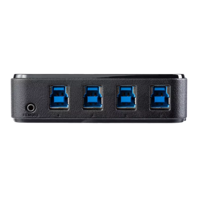 Caixa de comutação de periféricos USB 3.0 4-para-4 StarTech.com, 5 Gbit/s, Micro-USB Type-B, Preto, Plástico, CE, FCC, REACH, 0 - 40 °C
