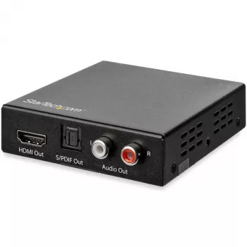 Extrator de áudio HDMI 4K StarTech.com com suporte 4K 60Hz, Preto, 4096 x 2160 píxeis, 1280 x 720,1920 x 1080,1920 x 1200,3840 x 2160,4096 x 2160, 60 Hz, 5.1 canais, HDMI