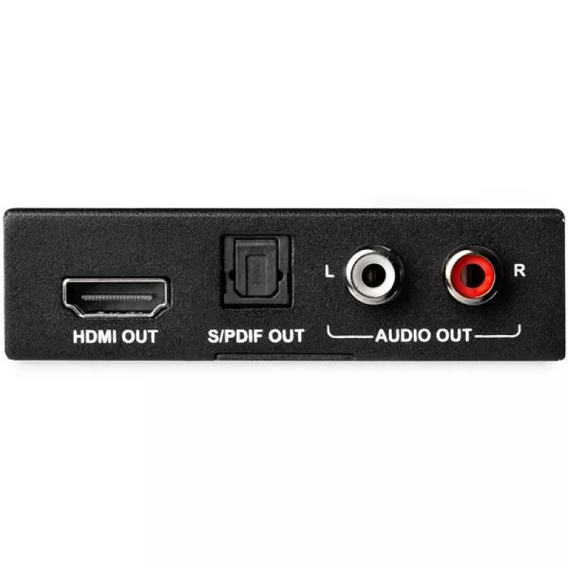 Extrator de áudio HDMI 4K StarTech.com com suporte 4K 60Hz, Preto, 4096 x 2160 píxeis, 1280 x 720,1920 x 1080,1920 x 1200,3840 x 2160,4096 x 2160, 60 Hz, 5.1 canais, HDMI