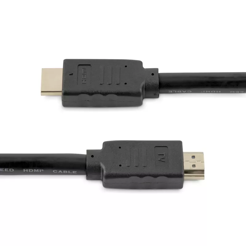 Cabo HDMI 2.0 de 9,1 m (30 ft) StarTech.com - cabo HDMI ativo 4K 60Hz - classificado CL2 para instalação em parede - cabo HDMI UHD de alta velocidade durável - HDR, 18 Gbit/s - cabo macho-macho - Preto