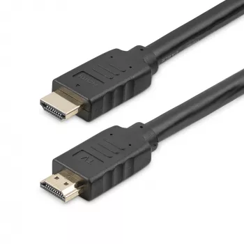 Cabo HDMI 2.0 de 50ft (15m) StarTech.com - cabo HDMI ativo 4K 60Hz - certificado CL2 para instalação em parede - cabo HDMI UHD de alta velocidade longo e robusto - HDR, 18 Gbit/s - cabo macho-macho - Preto