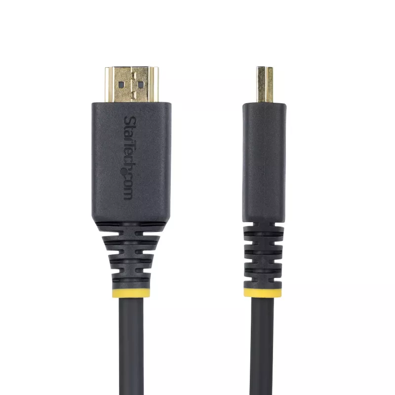 Cabo HDMI de alta velocidade de 30cm (1ft) StarTech.com, 4K 60Hz/1440p 144Hz, HDR10/HDCP 2.2/ARC, 18Gbps, cabo HDMI UHD 2.0 para TV/monitor/ecrã, revestimento TPE