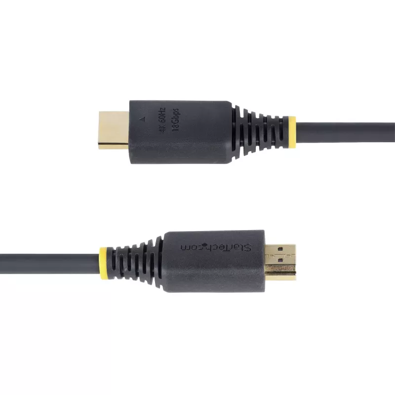 Cabo HDMI de alta velocidade de 30cm (1ft) StarTech.com, 4K 60Hz/1440p 144Hz, HDR10/HDCP 2.2/ARC, 18Gbps, cabo HDMI UHD 2.0 para TV/monitor/ecrã, revestimento TPE