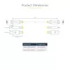 Cabo HDMI de alta velocidade de 30cm (1ft) StarTech.com, 4K 60Hz/1440p 144Hz, HDR10/HDCP 2.2/ARC, 18Gbps, cabo HDMI UHD 2.0 para TV/monitor/ecrã, revestimento TPE