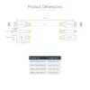 Cabo HDMI de alta velocidade premium certificado de 7m StarTech.com, 4K 60Hz/1440p 144Hz, HDR10/HDCP 2.2/ARC, 18 Gbit/s, cabo HDMI UHD 2.0 para TV/monitor/ecrã, revestimento TPE