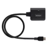 Splitter HDMI de 2 portas StarTech.com, vídeo HDMI 2.0 4K 60Hz, splitter HDMI 4K 1 entrada 2 saídas, splitter de ecrã/saída HDMI 1x2, HDR/HDCP, cabo HDMI integrado de 50 cm